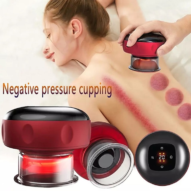  12-speed elektrische vacuüm cupping massage body cup anti-cellulitis behandeling massager voor lichaam elektrisch schrapen schrapen voor vetverbranding en afslanken