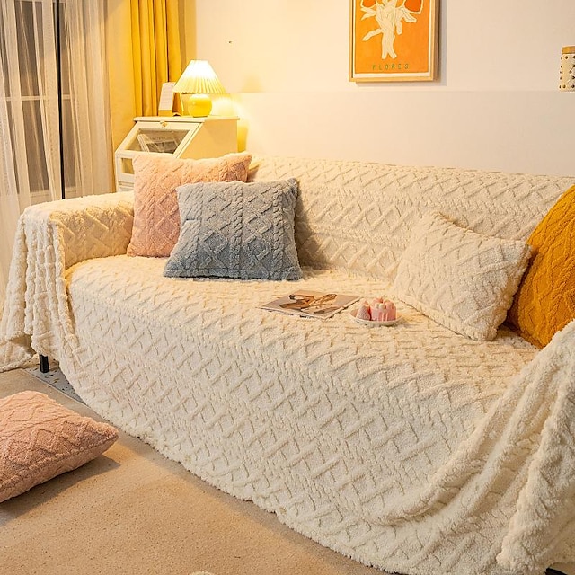 Sofa Cover Sofa Blanket Plush Jacquard Couch Cover Couch Protector Sofa Wynzch1662619549980