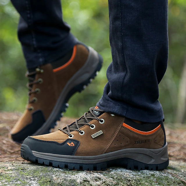 Men's Sneakers Hiking Shoes Waterproof Wearable Hiking Climbing Round ...