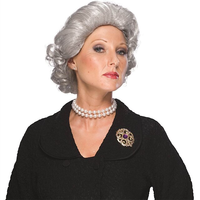 Costume Queen Elizabeth II Wig Halloween Cosplay Party Wigs 2023 - US ...