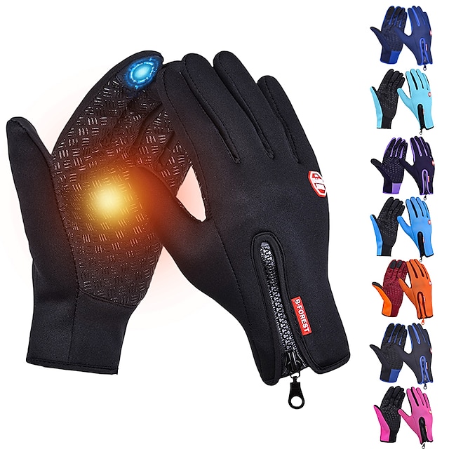 Waterproof Gloves Touchscreen Non-Slip Finger Thermal Winter Outdoor Windproof for Skiing Cycling Camping Hiking Camping 