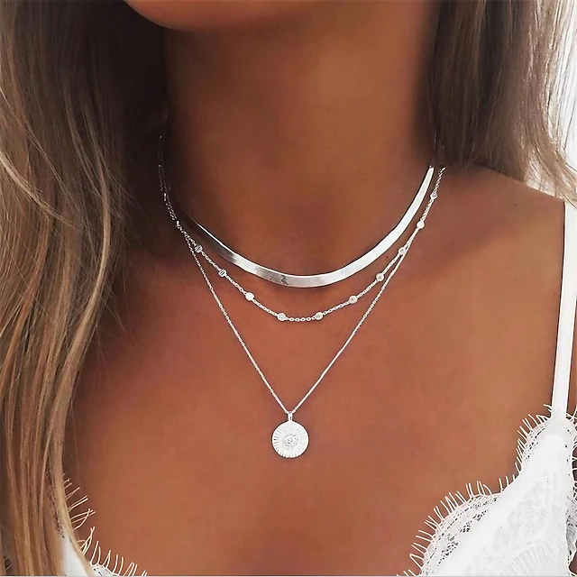Women's necklace Fashion Outdoor Flower Necklaces 8