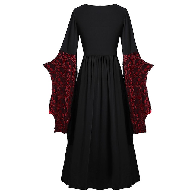 Retro Vintage Punk & Gothic Medieval Dress Masquerade Witches Women's ...