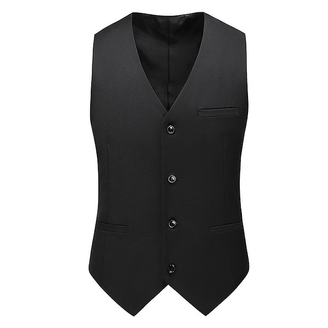 Men's Vest Waistcoat Formal Wedding Work Business Business Formal Style ...