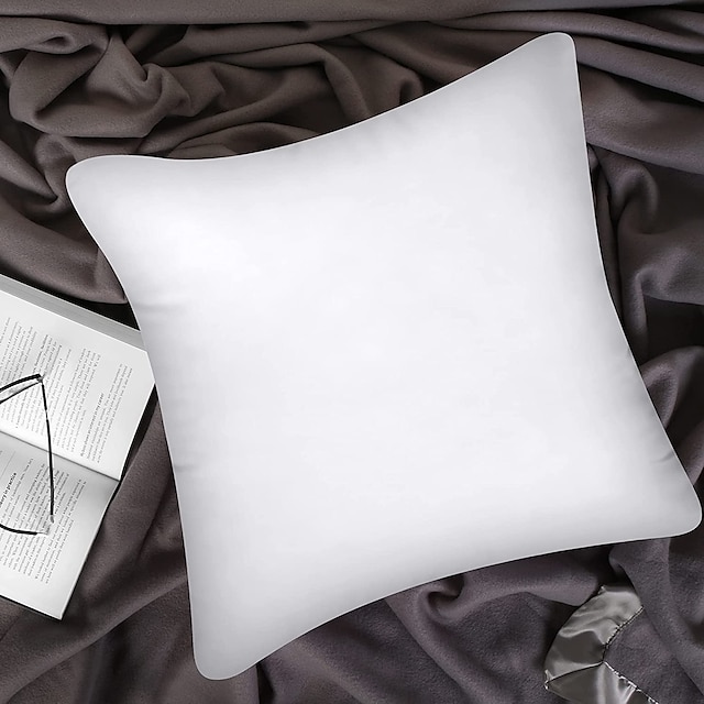  1 st kuddinlägg hypoallergen premium kuddstoppare skenkudde dekorativ kudde bäddsoffa soffa för 45x45cm (18x18 tum) kuddfodral
