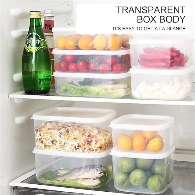 Multifunctional Crisper Storage Box Sealed Plastic Refrigerator Fresh ...