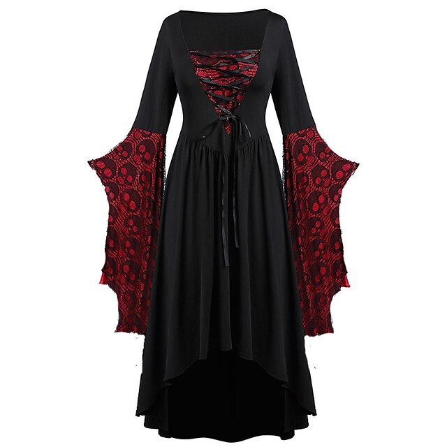 Retro Vintage Punk & Gothic Medieval Dress Masquerade Witches Women's ...