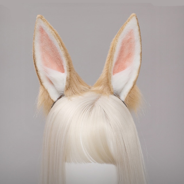  バニー耳ロリータコスプレかわいいウサギの耳ヘアクリップイースターパーティーヘアアクセサリー女性のための女の子ハロウィン