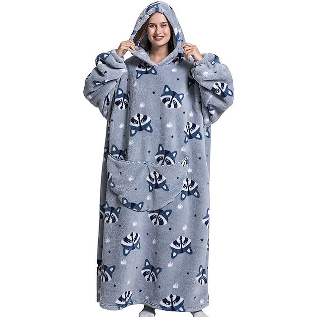  υπερμεγέθη φορετή κουβέρτα, μακριά φούτερ sherpa fleece κουβέρτα, με ζεστό μεγάλο για γυναίκες άντρες φανέλα sherpa απαλό ζεστό ζεστό ζεστό κουβέρτα μπουφάν πουλόβερ δώρο για ενήλικες εφήβους ένα