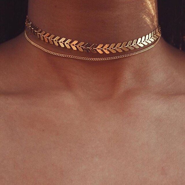  Damen Halsketten Outdoor Modisch Halsketten Blatt