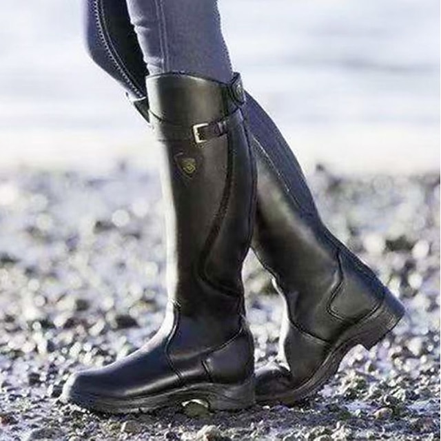 Women's Unisex Boots Riding Boots Outdoor Daily Knee High Boots Winter ...