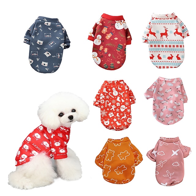  Пальто для собак, осенне-зимняя рождественская теплая одежда для домашних животных, одежда для собак, рождественская утолщенная одежда для собак с двумя штанинами, одежда для собак