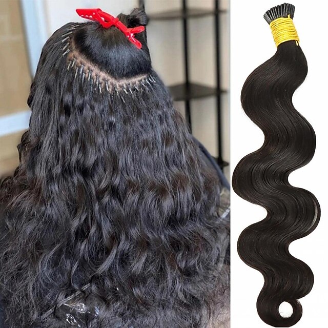 fusion / i tip de cabello cabello humano remy 1 paquete de extensiones de cabello natural de onda corporal 2022 – $123.49