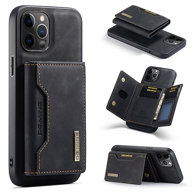  Custodia per iPhone 16e Apple iPhone 16 iPhone 15 Pro Max Plus iPhone 14 13 12 11 Pro Max Mini X XR XS Max 8 7 Plus Custodia a portafoglio con supporto magnetico slot per carta colore solido PU pelle