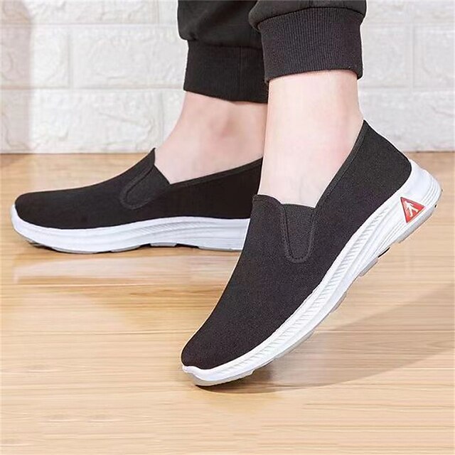 Men's Loafers & Slip-Ons Comfort Shoes Vintage Casual Outdoor Daily Walking Shoes Synthetics Black Winter Fall