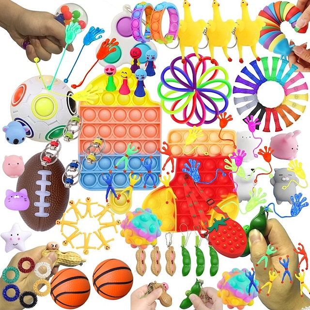  fidget toys 108 st jul adventskalender pack anti stress leksaker kit stress relief figet leksakslåda barn julklapp