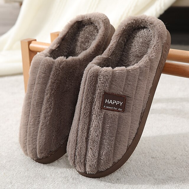 Men's Unisex Slippers & FlipFlops Warm Slippers Fleece Slippers Plush Slippers Casual Home