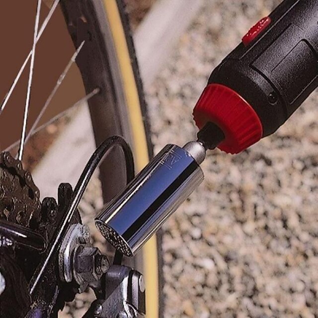 2pc 7-19mm Universal Socket Wrench, Multi-function Ratchet, Hand Drill Motorcycle Repair Socket, Magic Socket Spark Plug 15