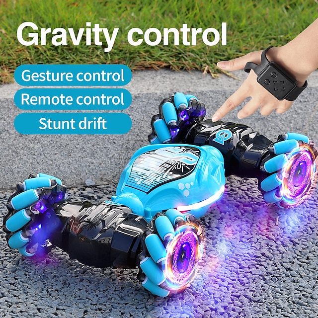  2023 New Remote Control Stunt Car Gesture Induction Deformation Twist Climb Electronic Toys
