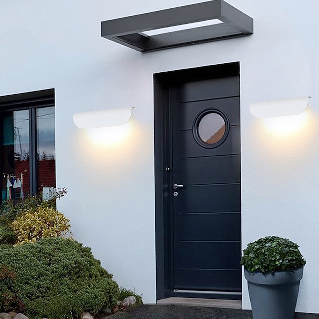  led utendørs vegglampe 10w 900lm utendørs vanntett dørplate lampe trapp korridor yttervegg gårdsplass balkong korridor utendørs innendørs vegglampe ac85-265v