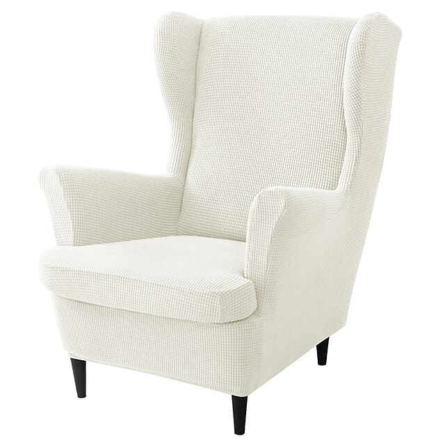 Stretch Wingback Chair Cover Wing Chair Slipcovers With Seat Cushion