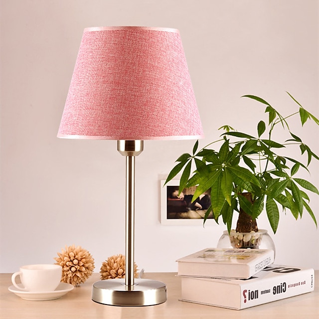  lampes de chevet led simple style nordique pour salon salle d'étude bureau métal rose