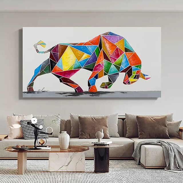 Handmade Oil Painting Hand Painted Vertical Abstract Contemporary