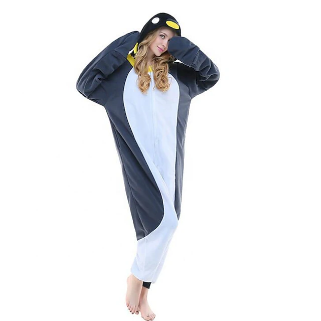 Adults' Character Nightwear Onesie Costume Carnival Costume Penguin Onesie Pajamas Kigurumi Pajamas For Men and Women Christmas Carnival Cartoon 6