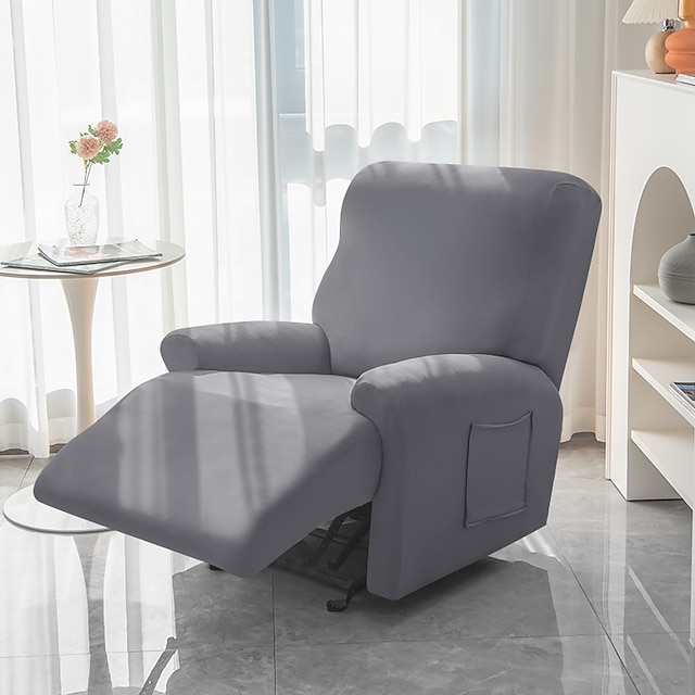  υδατοαπωθητικό κάλυμμα καρέκλας ανάκλισης με κάλυμμα υποβραχιόνιου, κάλυμμα πλάτης κάλυμμα καθίσματος καναπέ κάλυμμα ανάκλιντρο ελαστικό spandex με πλαϊνές τσέπες