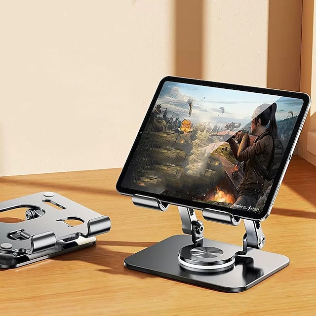  Tablet Stand Rotatable Foldable Adjustable Phone Holder for Desk Compatible with iPad Tablet Phone Accessory