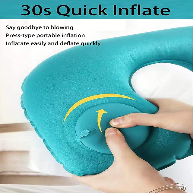 Inflation Travel Pillow UShaped TPU Neck Pillow for Travel Inflatable