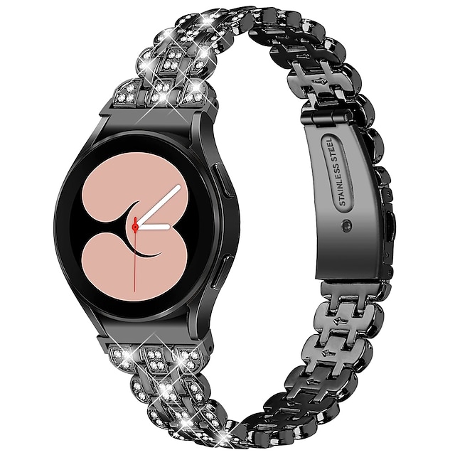  Uhrenarmband für Samsung Watch 7/6/5/4 40/44mm, Galaxy Watch 5 Pro 45mm, Galaxy Watch 4/6 Classic 42/46/43/47mm, Watch 3, Active 2, Gear S2 Legierung Ersatz Gurt 20mm Armband