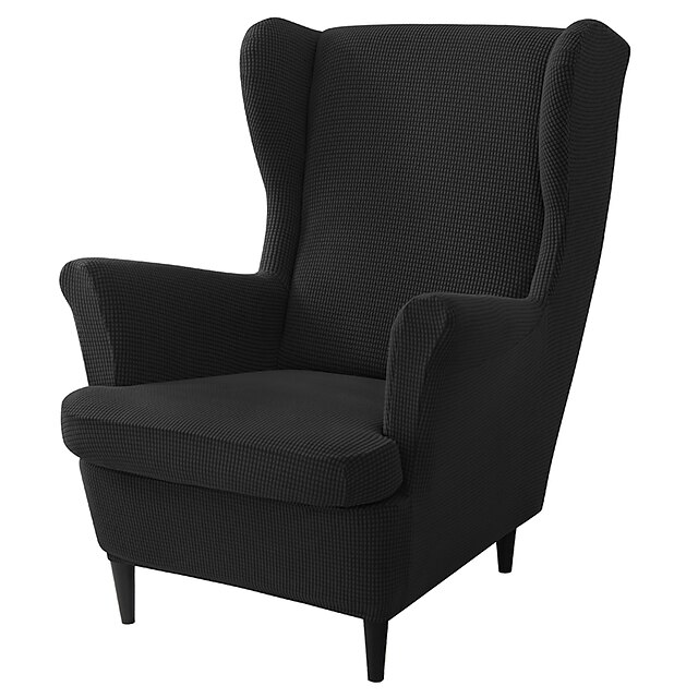 Stretch Wingback Chair Cover Wing Chair Slipcovers With Seat Cushion