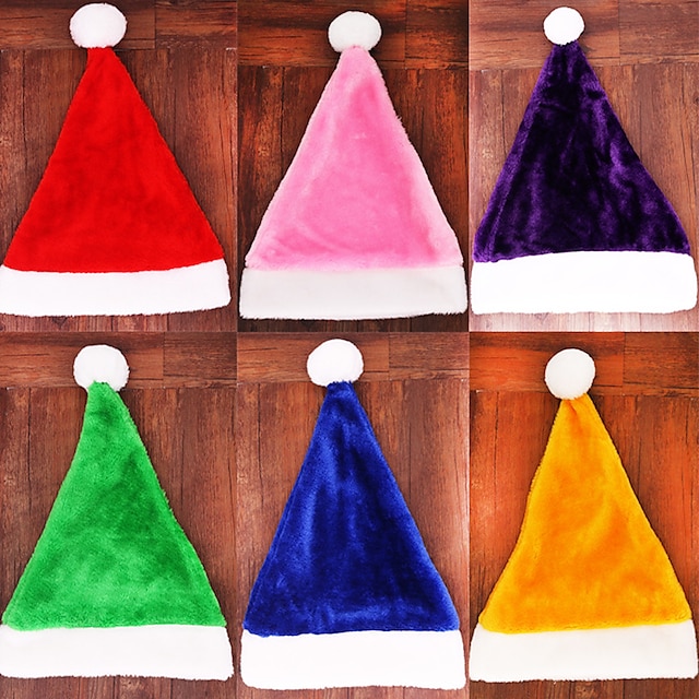  Mos Craciun Elf Grinch Pălării / Căciuli Crăciun Bărbați Pentru femei Cosplay Crăciun Ajunul Craciunului Flanel Pălărie