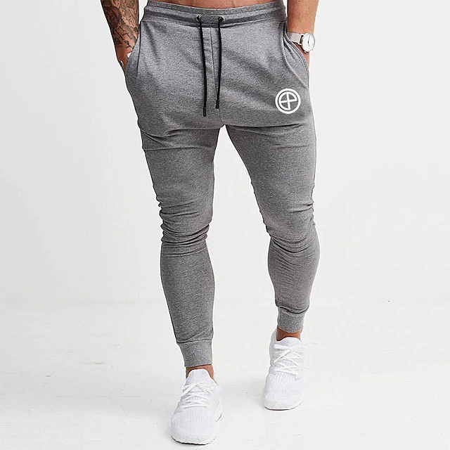 Men's Joggers Sweatpants Pocket Drawstring Bottoms Athletic Athleisure ...