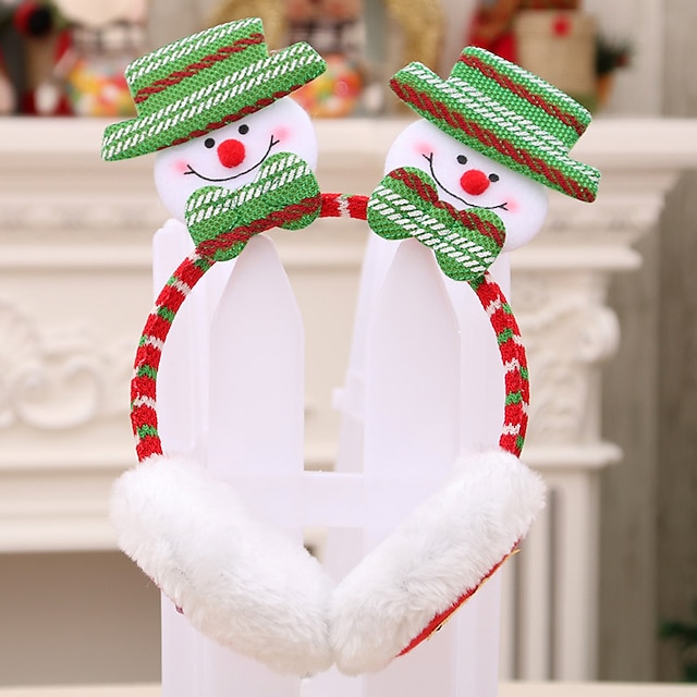  Santa Claus Elf Headband Girls' Christmas Christmas Eve Christmas Kid's Party Christmas Headpiece