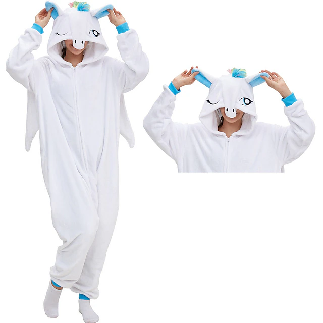 Adults' Character Nightwear Onesie Costume Carnival Costume Unicorn Dog Onesie Pajamas Kigurumi Pajamas Funny Costume For Men and Women Carnival Cartoon4