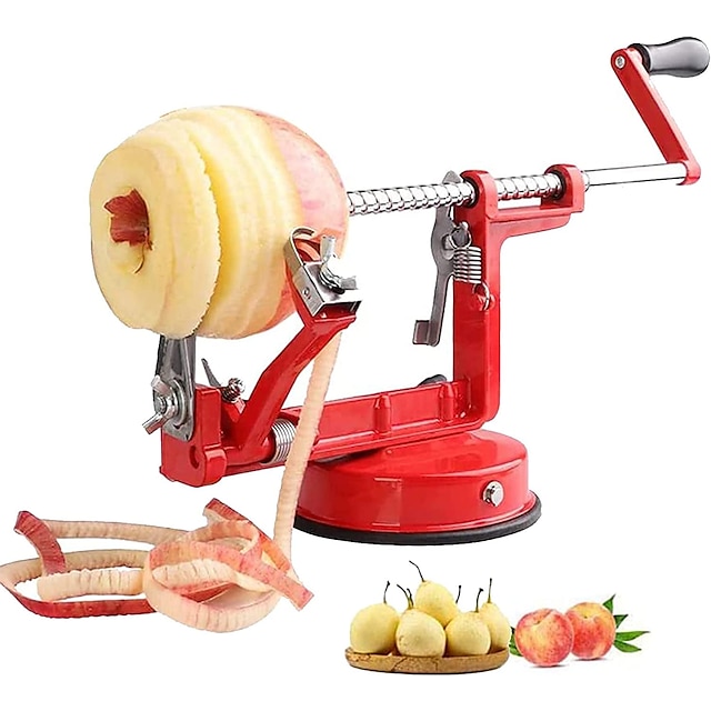  Овощечистка для яблок с ручным приводом «три в одном», бытовая машина для очистки фруктов из нержавеющей стали и машина для резки сердцевины