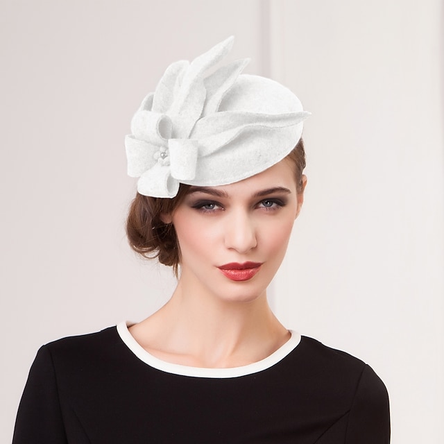 Vintage Style Elegant Wool Fascinators / Hats / Headwear with Beading ...