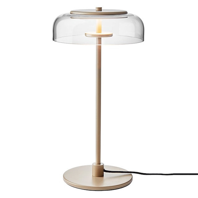  Lampe de table led galss nordique chambre lampe de chevet salon étude lumières décoratives interrupteur marche/arrêt