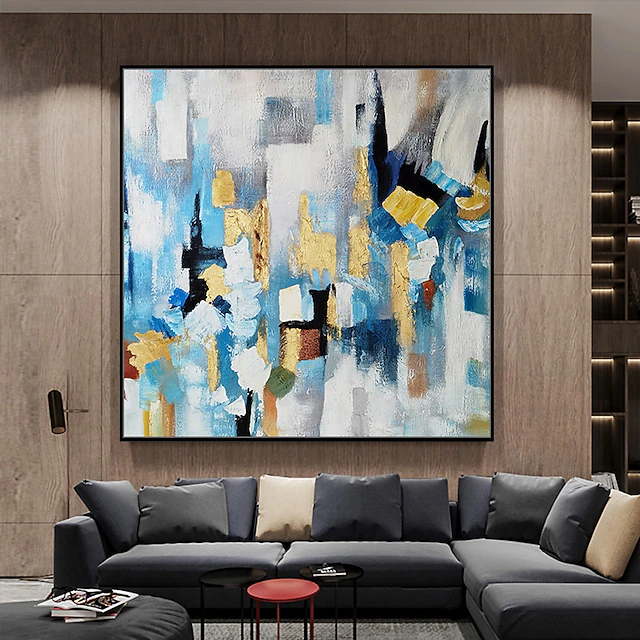 Mintura Handmade Oil Paintings On Canvas Wall Art Decoration Modern Abstract Pictures For Home Decor Rolled Frameless Unstretched Painting 9