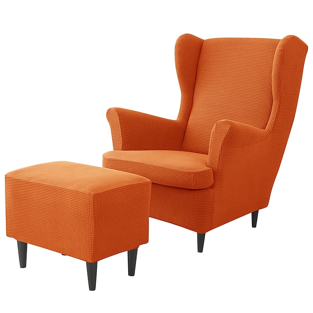 Wing Chair Cover Set, Include Stretch Wingback Chair Slipcover and