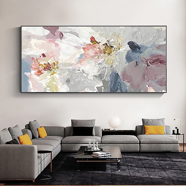 Manual Handmade Oil Painting Hand Painted Horizontal Panoramic Abstract ...