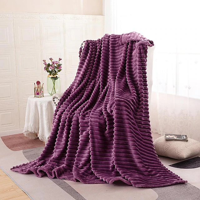 Fleece Blanket Throws Extra Large, Super Soft and Warm Throw Blanket for Couch, Sofa and Bed Cozy, Fuzzy and Lightweight 12