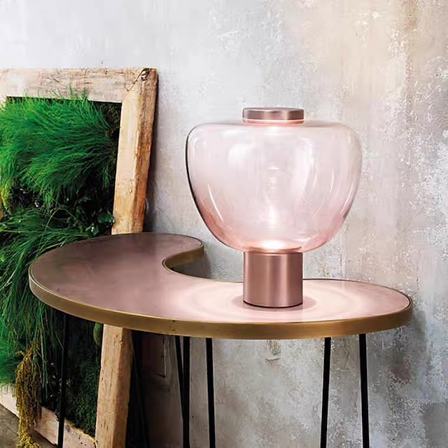  Lampe de table ornement pomme design rose blanc lampes d'ambiance moderne contemporain pour intérieur chambre de fille métal 220-240v