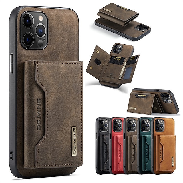  Phone Case For Apple iPhone 15 Pro Max Plus iPhone 14 Pro Max Plus 13 12 11 Mini X XR XS 8 7 Wallet Case Magnetic Leather With Card Holder Solid Colored PU Leather