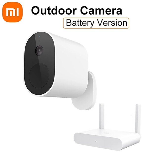  Xiaomi Mi Outdoor Camera Battery Version 5700mAh IP Wireless Webcam HD 1080P WDR Smart Night Vision 130 Wide Viewing Works with Mijia APP