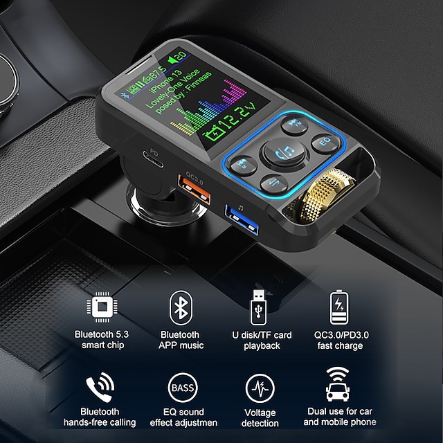 BC83 Bluetooth 5.0 FM Transmitter / Bluetooth Car Kit Car Handsfree Bluetooth / Speaker / MP3 Car