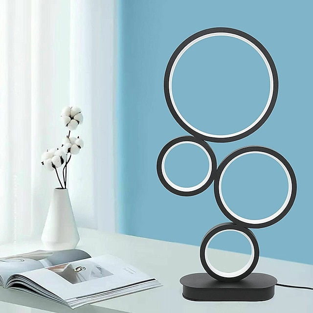  lampada da tavolo a led nera moderna lampada da comodino dimmerabile 18w 3 modalità colore applicabili al soggiorno camera da letto comodino ufficio e libreria