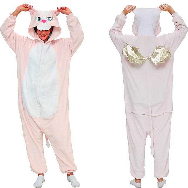  Dla dorosłych Piżama Kigurumi Odzież nocna Jednorożec Słoń Charakter Piżama Onesie zabawny kostium Flanela Cosplay Dla Mężczyźni i kobiety Karnawał Animal Piżamy Rysunek